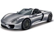 Bburago Porsche 918 Spyder Metallic šedá 1 : 24