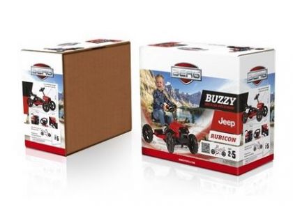 Berg Buzzy - Jeep Rubicon červeno-černý