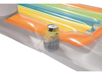Bestway Nafukovací lehátko s opěrkou 161 x 84 cm šedé
