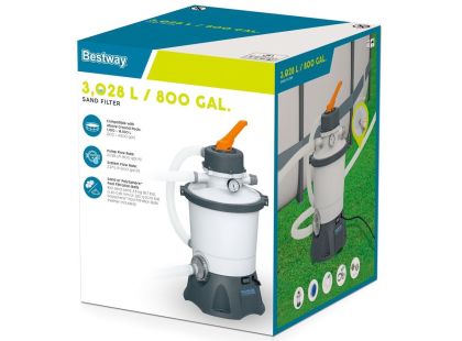 Bestway Pískový filtr Bestway 3 m3 za 1 hod - Poškozený obal