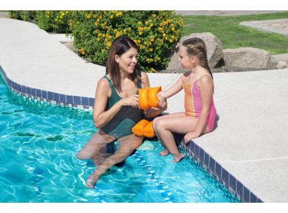 Bestway Rukávky nafukovací jednobarevné oranžové 20 x 20 cm