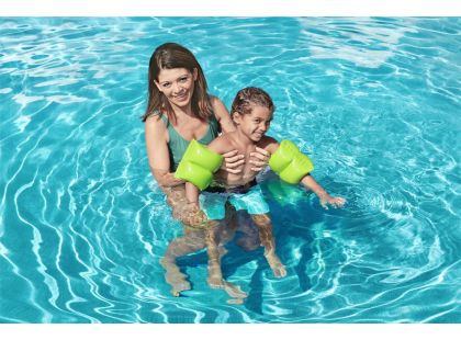 Bestway Rukávky nafukovací jednobarevné zelené 20 x 20 cm