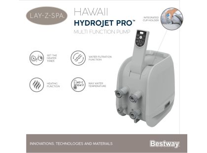 Bestway Vířivka LAY-Z-SPA Hawaii HydroJet Pro