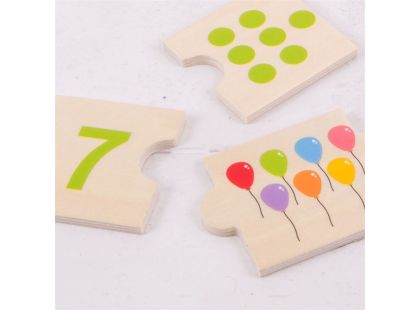 Bigjigs Toys Edukativní puzzle počítání