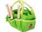 Bigjigs Toys Zahradní set nářadí v plátěné tašce zelený 4
