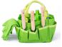 Bigjigs Toys Zahradní set nářadí v plátěné tašce zelený 5