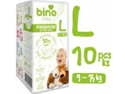 Bino Baby Premium Pleny vel. L 9-14kg 6x10 ks s dárkem