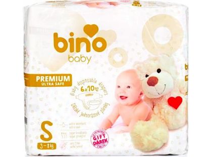 Bino Baby Premium Pleny vel. S 3-8kg 6x10 ks s dárkem