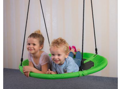 Bino Dětská houpací kruhová rohož zelená 100 cm - Poškozený obal