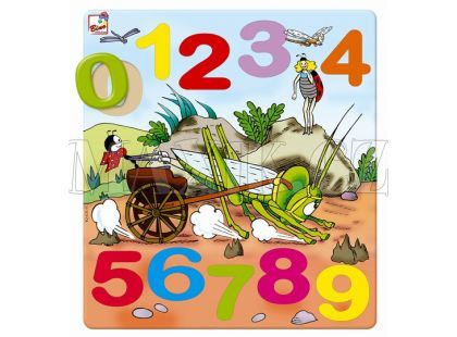 Bino Ferda Mravenec puzzle čísla