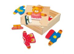 Bino Puzzle - šatní skříň - medvědice