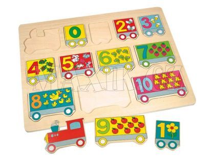 Bino Puzzle vlak s čísly