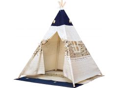 Bino Stan TeePee, béžovo modrý - Poškozený obal