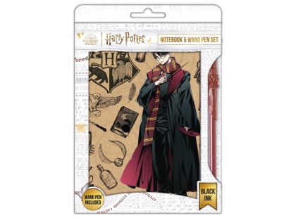 Bluesky Harry Potter Blok s perem Navy & Gold