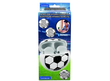 Lexibook Bluetooth sluchátka do uší Fotbal s vestavěným mikrofonem