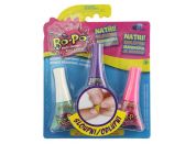 Bo-Po Sada 3 Lak na nehty Fialová, růžová, zelená