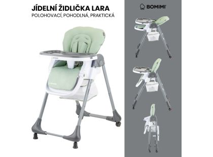 Bomimi Lara jídelní židle ekokůže green