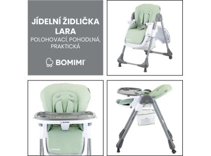 Bomimi Lara jídelní židle ekokůže green