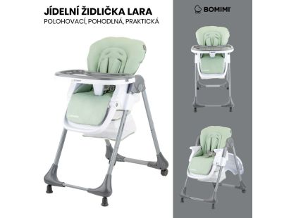 Bomimi Lara jídelní židle ekokůže green