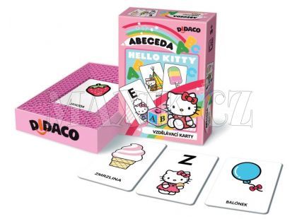 Bonaparte Vzdělávací karty Didaco Abeceda Hello Kitty