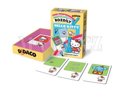 Bonaparte Vzdělávací karty Didaco Rozdíly Hello Kitty