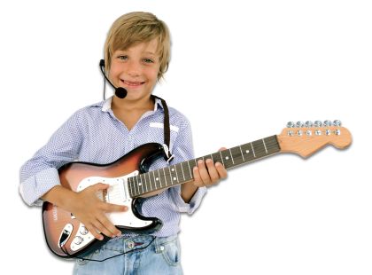 Bontempi Elektrická kytara s mikrofonem a head setem