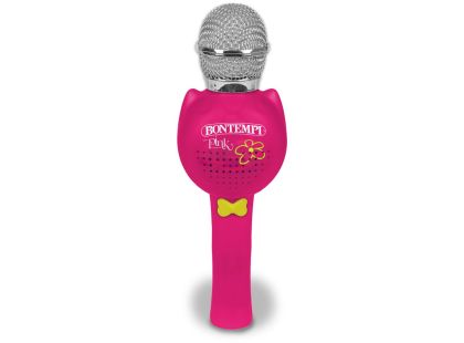 Bontempi Karaoke bezdrátový mikrofon růžový