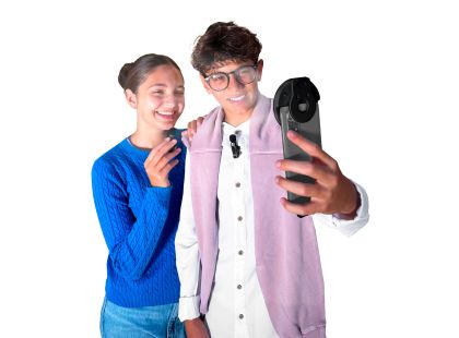 Bontempi Mini kruhové světlo s dvěma bezdrátovými klopovými mikrofony