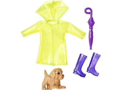 Mattel Barbie Club Chelsea oblečky a doplňky žlutá pláštěnka