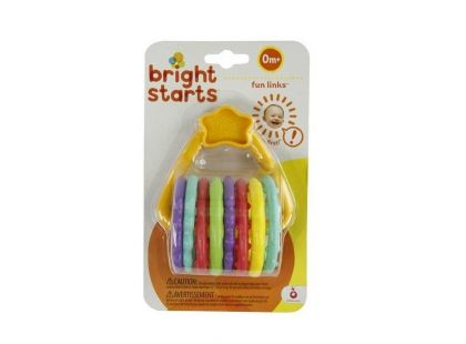 Bright Starts Kousátko Fun Link C kroužky 8 ks