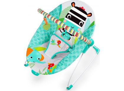 Bright Starts Lehátko vibrující Zig Zag Zebra - Poškozený obal