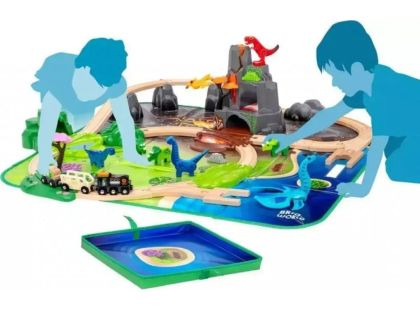 BRIO 36104 Dinosauří deluxe vlaková sada