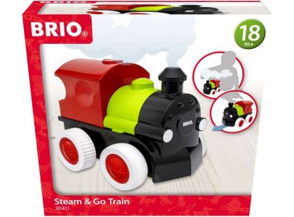 BRIO herní set 30411 Parní vláček Steam & Go