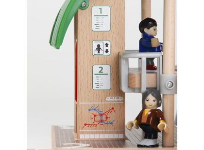 Brio Vláčkodráha velká s výhybkami, mostem, nástupištěm 42dílů - Poškozený obal