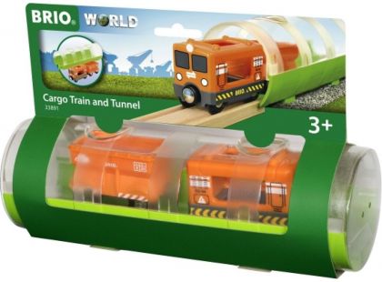 Brio World 33891 Tunel a nákladní vlak