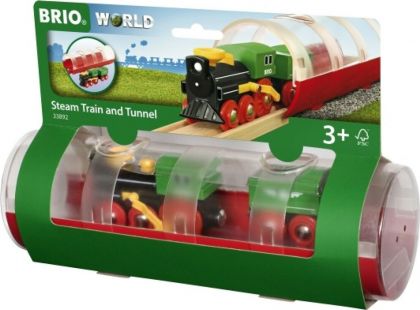 Brio World 33892 Tunel a parní vlak
