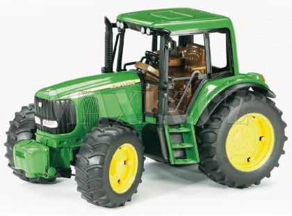 Bruder 01134 Traktor John Deere 6920 s přívěsem a přední lžící