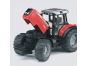 Bruder 02045 Traktor Massey Ferguson+červený vůz 3