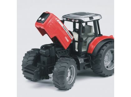 Bruder 02045 Traktor Massey Ferguson + červený vůz