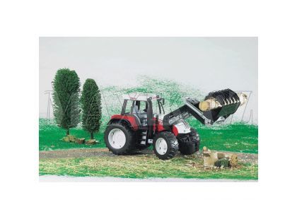 BRUDER 02082 Traktor STEYR CVT 170+čelní nakladač