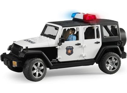 Bruder 02526 Policejní Jeep Wrangler Rubicon s figurkou