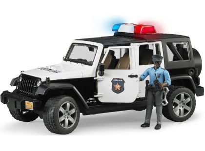 Bruder 02527 Policejní Jeep Wrangler s figurkou