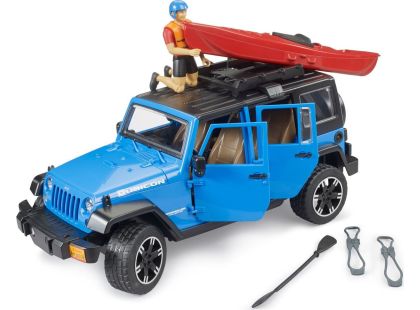 Bruder 02529 Jeep Wrangler RubiconUnlimited s kajakem a figurkou - Poškozený obal