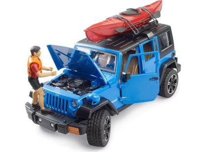 Bruder 02529 Jeep Wrangler RubiconUnlimited s kajakem a figurkou - Poškozený obal