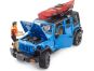 Bruder 02529 Jeep Wrangler RubiconUnlimited s kajakem a figurkou - Poškozený obal 3