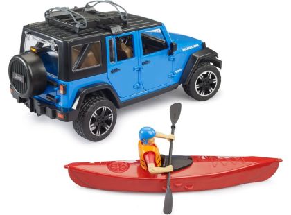 Bruder 02529 Jeep Wrangler RubiconUnlimited s kajakem a figurkou - Poškozený obal