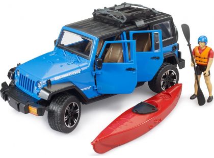 Bruder 02529 Jeep Wrangler RubiconUnlimited s kajakem a figurkou