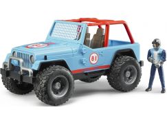 Bruder 02541 Jeep Cross Country modrý s figurkou
