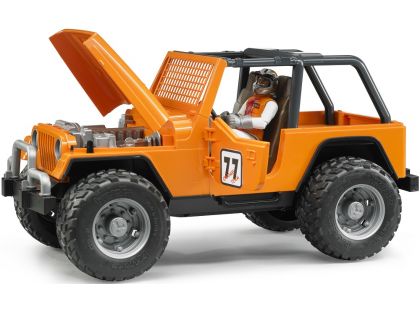 Bruder 02541 Jeep Cross Country oranžový s figurkou