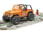 Bruder 02541 Jeep Cross Country oranžový s figurkou 4